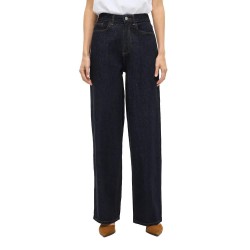 Дънки Vila Freya Jaf Wide high waist jeans - Blue (Dark Blue Denim / Rinse 333) дънки,дамски,панталони,vila,freya,jaf,wide,high,waist,jeans,blue,(dark,blue,denim,rinse,333)