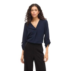 дамски,блузи,vila,josa,3,4,v,neck,top,3,4,sleeve,blouse,blue,(navy,blazer)
