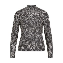 Тениска Vila Leoa High Neck Top long sleeve T-shirt - Grey (Birch / Ziggy Birch) тениска,мъжки,тениски,дамски,тениски,vila,leoa,high,neck,top,long,sleeve,t,shirt,grey,(birch,ziggy,birch)
