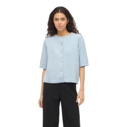 Жилетка Vila Liga O-Neck Knit cardigan - Blue (Nantucket Breeze / Melange) жилетка,мъжки,пуловери,дамски,пуловери,vila,liga,o,neck,knit,cardigan,blue,(nantucket,breeze,melange)