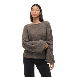 блуза,мъжки,пуловери,дамски,пуловери,vila,marley,knit,sweater,grey,(falcon,melange)
