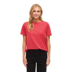 Тениска Vila Nora short sleeve T-shirt - Red (Hibiscus) тениска,мъжки,тениски,дамски,тениски,vila,nora,short,sleeve,t,shirt,red,(hibiscus)