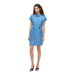 рокля,дамски,поли,и,рокли,vila,nori,short,sleeve,short,dress,blue,(medium,blue,denim)