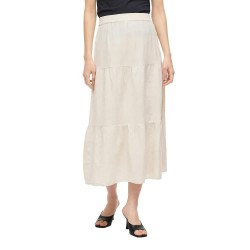 пола,дамски,поли,и,рокли,vila,prisilla,ankle,high,waist,midi,skirt,white,(super,light,natural,melan)