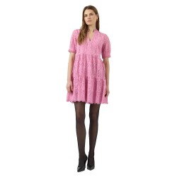 рокля,дамски,поли,и,рокли,yas,holi,short,sleeve,short,dress,pink,(moonlite,mauve)