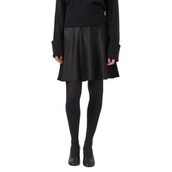 пола,дамски,поли,и,рокли,yas,pella,volume,high,waist,short,skirt,black,(black)