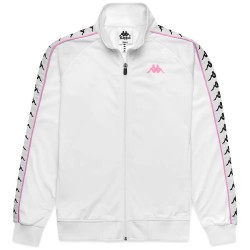 яке,дамски,анцузи,kappa,wanniston,slim,222,banda,tracksuit,jacket,white,(white,pink,prism)