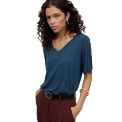 тениска,мъжки,тениски,дамски,тениски,vero,moda,awrita,short,sleeve,v,neck,t,shirt,blue,(midnight,navy)