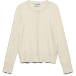 Жилетка Vero moda Awvina O-Neck Knit cardigan - Beige (Birch) жилетка,мъжки,пуловери,дамски,пуловери,vero,moda,awvina,o,neck,knit,cardigan,beige,(birch)