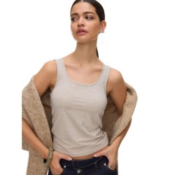 Тениска Vero moda Kylie sleeveless T-shirt - Grey (Light Grey Melange) тениска,мъжки,тениски,дамски,тениски,vero,moda,kylie,sleeveless,t,shirt,grey,(light,grey,melange)