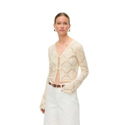 жилетка,мъжки,пуловери,дамски,пуловери,vero,moda,lola,v,neck,bow,cardigan,beige,(birch)