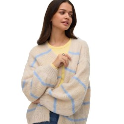 жилетка,дамски,пуловери,дамски,плетени,дрехи,vero,moda,maybe,art,open,lx,cardigan,beige,(birch,oatmeal,melange,and,brunnera,blue,stripe)