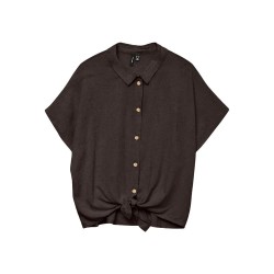 дамски,блузи,vero,moda,thea,tie,short,sleeve,blouse,brown,(chocolate,torte)