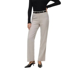 Панталони Vero moda Zamira Bestie Straight pants - Beige / Grey (Light Grey Melange) панталони,дамски,панталони,vero,moda,zamira,bestie,straight,pants,beige,grey,(light,grey,melange)