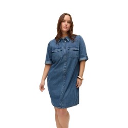 рокля,дамски,поли,и,рокли,vero,moda,curve,jennie,short,sleeve,short,dress,blue,(medium,blue,denim)