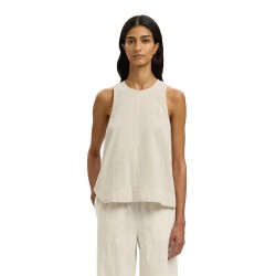 тениска,мъжки,тениски,дамски,тениски,selected,luisa,linen,blend,sleeveless,t,shirt,beige,(sandshell)