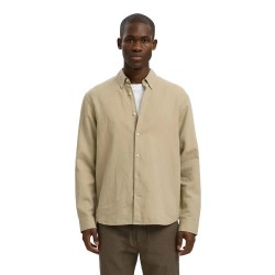 риза,с,дълъг,ръкав,дамски,ризи,мъжки,ризи,selected,regclay,linenblend,long,sleeve,shirt,beige,(pure,cashmere)