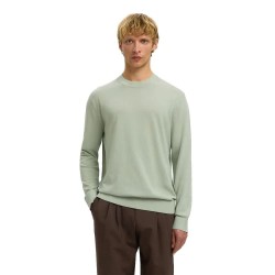 блуза,мъжки,пуловери,selected,torino,knit,sweater,green,(aqua,gray)