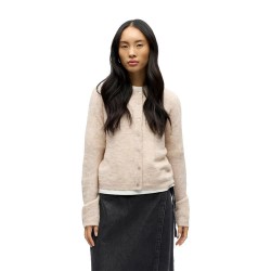 жилетка,дамски,пуловери,дамски,плетени,дрехи,object,agate,regular,knit,cardigan,beige,(humus,melange)