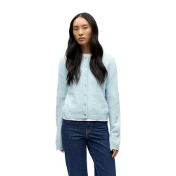жилетка,дамски,пуловери,дамски,плетени,дрехи,object,agate,regular,knit,cardigan,blue,(winter,sky,melange)