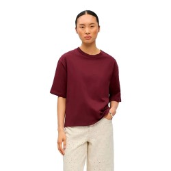Тениска Object Gima Long short sleeve T-shirt - Red (Windsor Wine) тениска,мъжки,тениски,дамски,тениски,object,gima,long,short,sleeve,t,shirt,red,(windsor,wine)