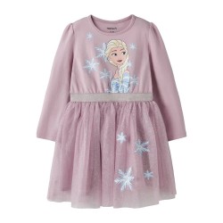 Рокля Name it Osimi Frozen Tulle long sleeve dress - Pink (Keepsake Lilac) рокля,дамски,поли,и,рокли,name,it,osimi,frozen,tulle,long,sleeve,dress,pink,(keepsake,lilac)