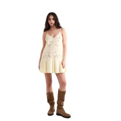 рокля,дамски,поли,и,рокли,balmohk,30000489,lingerie,sleeveless,short,dress,yellow,(blazing,yellow)