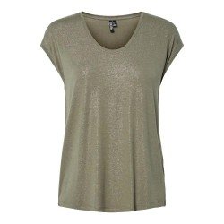 тениска,мъжки,тениски,дамски,тениски,pieces,alice,glitter,short,sleeve,t,shirt,beige,(deep,lichen,green,glitter,silver)