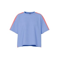 блуза,дамски,блузи,pieces,chilli,summer,tape,sweatshirt,blue,(hydrangea,tape,fiery,coral)