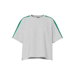 блуза,дамски,блузи,pieces,chilli,summer,tape,sweatshirt,grey,(light,grey,melange,tape,pepper,green)