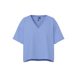 Блуза Pieces Chilli Summer V-Neck sweatshirt - Blue (Hydrangea) блуза,дамски,блузи,pieces,chilli,summer,v,neck,sweatshirt,blue,(hydrangea)