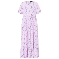 рокля,дамски,поли,и,рокли,pieces,evie,ankle,short,sleeve,long,dress,purple,(roseate,spoonbill,flower)