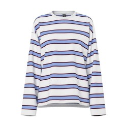 тениска,мъжки,тениски,дамски,тениски,pieces,mila,loose,long,sleeve,t,shirt,white,(hydrangea,winetasting,cloud,dancer)