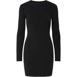 Рокля Pieces Mira long sleeve dress - Black (Black) рокля,дамски,поли,и,рокли,pieces,mira,long,sleeve,dress,black,(black)