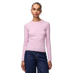 блуза,дамски,пуловери,дамски,плетени,дрехи,pieces,mira,new,o,neck,knit,sweater,pink,(winsome,orchid,birch,narrow)