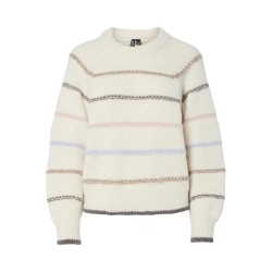 Блуза Pieces Nelia O-Neck Knit sweater - Beige (Birch / Grei / More / Dapi / Blaven) блуза,дамски,пуловери,дамски,плетени,дрехи,pieces,nelia,o,neck,knit,sweater,beige,(birch,grei,more,dapi,blaven)