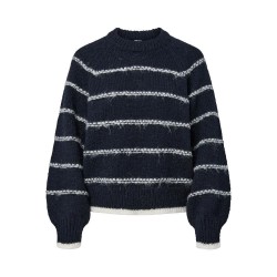 блуза,дамски,пуловери,дамски,плетени,дрехи,pieces,nelia,o,neck,knit,sweater,blue,(sky,captain,birch)