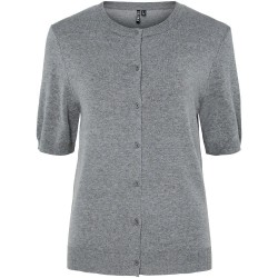 Жилетка Pieces Nora O-Neck Knit cardigan - Grey (Medium Grey Melange) жилетка,мъжки,пуловери,дамски,пуловери,pieces,nora,o,neck,knit,cardigan,grey,(medium,grey,melange)