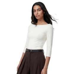 тениска,мъжки,тениски,дамски,тениски,pieces,phoebe,boatneck,long,sleeve,t,shirt,white,(cloud,dancer)