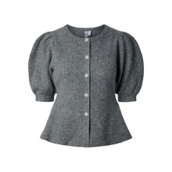 Жилетка Pieces Silly Puff Knit cardigan - Grey (Medium Grey Melange) жилетка,мъжки,пуловери,дамски,пуловери,pieces,silly,puff,knit,cardigan,grey,(medium,grey,melange)
