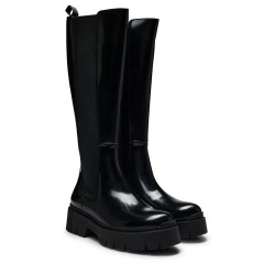 обувки,дамски,боти,hugo,kris,chhigh,brpu,boots,refurbished,black,(black)