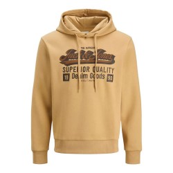 суичър,мъжки,пуловери,jack,&,jones,logo,2,col,hoodie,refurbished,beige,(curry)