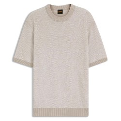 Блуза BOSS Kantonio 10278171 sweater - Beige (Open Grey) блуза,мъжки,пуловери,дамски,пуловери,boss,kantonio,10278171,sweater,beige,(open,grey)