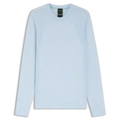 Блуза BOSS Momentum 10278029 sweater - Blue (Open Blue) блуза,мъжки,пуловери,дамски,пуловери,boss,momentum,10278029,sweater,blue,(open,blue)