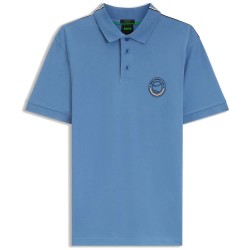 BOSS Open 10279504 short sleeve polo - Blue (Light Pastel Blue) дамски,блузи,с,яка,мъжки,блузи,с,яка,boss,open,10279504,short,sleeve,polo,blue,(light,pastel,blue)