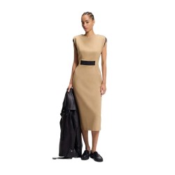 рокля,дамски,поли,и,рокли,hugo,nalimera,10258222,sleeveless,long,dress,beige,(medium,beige)