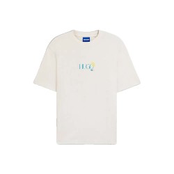 Тениска HUGO Nulaxo 10272987 short sleeve T-shirt - White (Open White) тениска,мъжки,тениски,дамски,тениски,hugo,nulaxo,10272987,short,sleeve,t,shirt,white,(open,white)