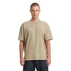 Тениска G-Star Acid Washed short sleeve T-shirt - Beige (Safari Nettuno) тениска,мъжки,тениски,дамски,тениски,g,star,acid,washed,short,sleeve,t,shirt,beige,(safari,nettuno)