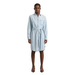 Рокля G-Star D28497-D252 long sleeve dress - Blue (Sun Faded Blue Mist) рокля,дамски,поли,и,рокли,g,star,d28497,d252,long,sleeve,dress,blue,(sun,faded,blue,mist)