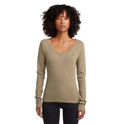 Тениска G-Star D28742-E527 long sleeve T-shirt - Beige (Safari) тениска,мъжки,тениски,дамски,тениски,g,star,d28742,e527,long,sleeve,t,shirt,beige,(safari)
